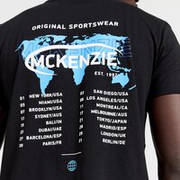 Koszulka męska MCKENZIE T-SHIRT TOUR TEE BLK-BLK mcktm16442007 kolor czarny
