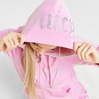 Damska bluza JUICY COUTURE BLUZA ROZPINANA Z KAPTUREM DMNT PINK jcjdw298346 kolor różowy