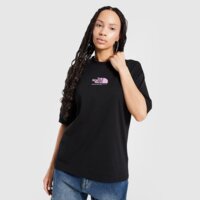 Koszulka damska THE NORTH FACE T-SHIRT GLOBE GRPH BF T BLK/PNK nf0a8cbvdvi1 kolor czarny