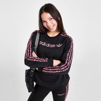 Bluza dziecięca ADIDAS BLUZA LEOPARD INFILL CREW BLK G is6576 kolor czarny