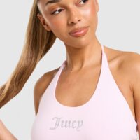Top damski JUICY COUTURE TOP JERSEY HALTER jcjdw544381 kolor różowy