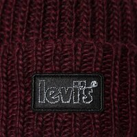 Damska czapka zimowa LEVI'S CZAPKA CHUNKY BEANIE d7257-0003 kolor bordowy
