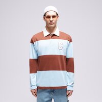 CHAMPION T-SHIRT STRIPED POLO 219181bs151 kolor brązowy