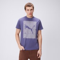 Koszulka męska PUMA T-SHIRT GRAPHICS PUMA WORDING 68482546 kolor niebieski