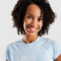 Koszulka damska HOODRICH T-SHIRT SNOW ANGEL SS BABY TEE hw003250031 kolor niebieski