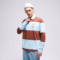 CHAMPION T-SHIRT STRIPED POLO 219181bs151 kolor brązowy