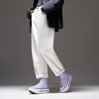 Trampki damskie CONVERSE CHUCK TAYLOR ALL STAR LIFT DOUBLE STACK a15206c kolor fioletowy