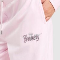 Spodnie damskie JUICY COUTURE SPODNIE ANGEL VLR DMNT WIDE PANT PNK jcjdw440381 kolor różowy