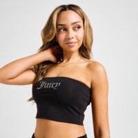 Top damski JUICY COUTURE TOP BANDEAU DIAMENTE LOGO  jcjdw302101 kolor czarny