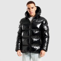 Męska kurtka zimowa ZAVETTI KURTKA PALZINO SHINE am-zvc-00798-001 kolor czarny
