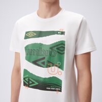 Koszulka męska UMBRO T-SHIRT UMBRO GRAPHICS B LOGO WHITE ul325tsm04002 kolor biały