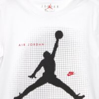 Koszulka dziecięca JORDAN T-SHIRT JUMPMAN GRID BLUR 85f634-001 kolor biały