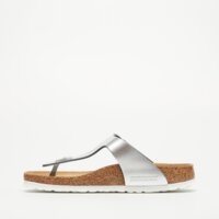 Klapki damskie BIRKENSTOCK GIZEH SFB LENA 1003675 kolor srebrny