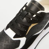 Damskie buty TOMMY HILFIGER LUX MONOGRAM RUNNER fw0fw07816bds kolor czarny