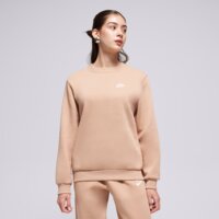 Bluza dziecięca NIKE BLUZA K NSW CLUB FLC CREW LS LBR GIRL fd3006-200 kolor brązowy