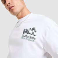 Koszulka męska UNLIKE HUMANS T-SHIRT SHACK TEE WHT-WHT ulhtm10316010 kolor biały