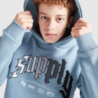 Bluza dziecięca SUPPLY&DEMAND BLUZA Z KAPTUREM BIANCO OH HD suptjb17525640 kolor niebieski