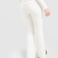 Spodnie damskie JUICY COUTURE SPODNIE LOGO FOLD OVER FLARE jcjdw3751005 kolor beżowy