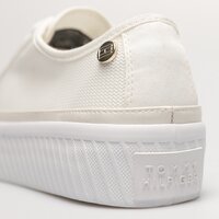 Damskie buty TOMMY HILFIGER PLATFORM VULCANIZED SNEAKER fw0fw07156ybl kolor biały