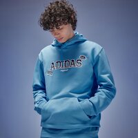 ADIDAS BLUZA Z KAPTUREM GB OH HD GRAPHIC BADGE iz0010 kolor niebieski