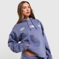 Damska bluza THE NORTH FACE BLUZA Z KAPTUREM OVERSIZE LOCATION nf0a8f7rbtr1 kolor granatowy