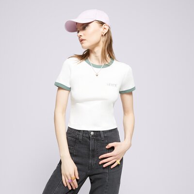 LEVI'S T-SHIRT GRAPHIC RINGER MINI TEE WHITES