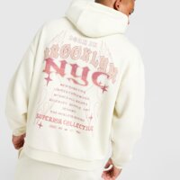 SUPPLY&DEMAND BLUZA Z KAPTUREM MEGA HD GRY-VGY suptm18090325 kolor beżowy