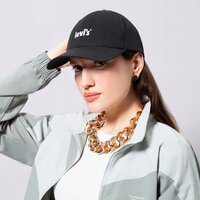 Damska  czapka z daszkiem LEVI'S CZAPKA POSTER LOGO FLEXFIT CAP d66250004 kolor czarny