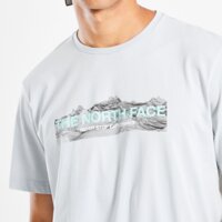 Koszulka męska THE NORTH FACE T-SHIRT FRNT DIGI MTN T GRY nf0a8eh0a0m1 kolor szary