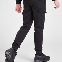 Spodnie dziecięce NIKE SPODNIE SOS FLC CRGO PANT BLK/GLD dx2299-011 kolor czarny