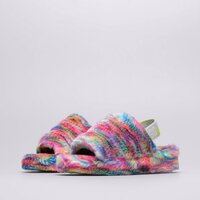 Klapki damskie UGG FLUFF YEAH PIXEL 1125007-white kolor biały