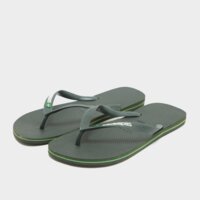 Męskie klapki HAVAIANAS BRASIL LOGO 4110850-5983 kolor zielony