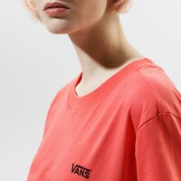 Koszulka damska VANS T-SHIRT WM JUNIOR V BOXY HOT CORAL vn0a4mfllm31 kolor pomarańczowy