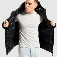 Męska kurtka zimowa ZAVETTI KURTKA PALZINO SHINE BBL BLK 4118936 kolor czarny