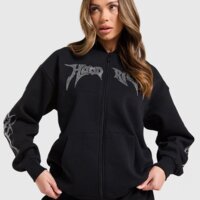 Damska bluza HOODRICH BLUZA ROZPINANA Z KAPTUREM QUARTZ DMNT FZ hw04250249 kolor czarny