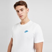Koszulka męska NIKE T-SHIRT CORE TEE WHT/BLU TEE fd1184-100 kolor biały