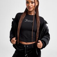 Top damski JUICY COUTURE TOP DMNT SLIM LS T BLK jcjdw336101 kolor czarny