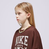 Bluza dziecięca NIKE BLUZA G NSW TREND FLC CREW PRNT GIRL fz4722-227 kolor brązowy