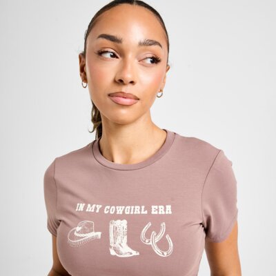 UNLIKE HUMANS T-SHIRT SLIM COWGIRL ERA