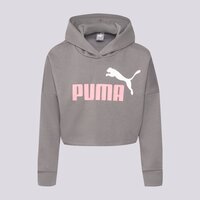 Bluza dziecięca PUMA BLUZA Z KAPTUREM GIRLS' CORE CROP HOODIE JUN 84868603 kolor szary