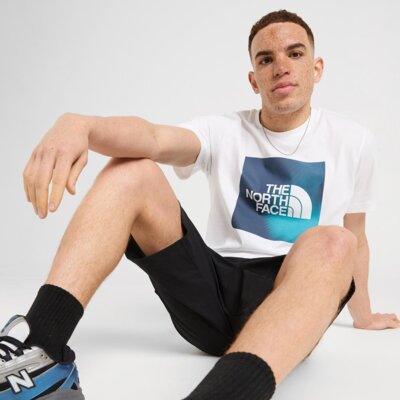 THE NORTH FACE T-SHIRT GRAD BOX T WHT/BLUE