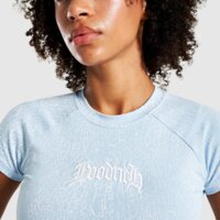 Koszulka damska HOODRICH T-SHIRT SNOW ANGEL SS BABY TEE hw003250031 kolor niebieski