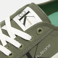 Męskie buty CALVIN KLEIN ESS VULCANIZED LOW LACEUP CS ML ym0ym003060ih kolor khaki