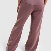 Spodnie damskie NIKE SPODNIE W NSW PHNX FLC HR WIDE LEG ih1011-502 kolor brązowy
