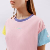 Koszulka damska CHAMPION T-SHIRT CREWNECK CROPTOP 114329ps024 kolor multicolor