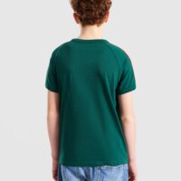 Koszulka dziecięca ADIDAS T-SHIRT 3 STRIPE TEE kc9514 kolor zielony