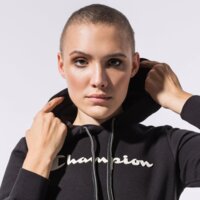 Damska bluza CHAMPION BLUZA Z KAPTUREM HOODED SWEATSHIRT 113207kk001 kolor czarny