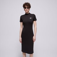 Sukienka damska PUMA SUKIENKA CLASSICS RIBBED 62425601 kolor czarny