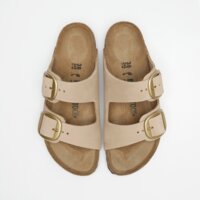 Klapki damskie BIRKENSTOCK ARIZONA BIG BUCKLE LENB SANDCASTLE 1024064 kolor beżowy
