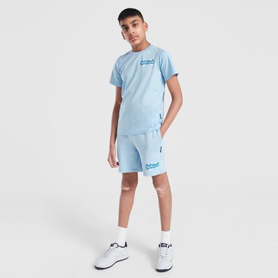 HOODRICH SZORTY GRAFFITI SHRT SKY BLU